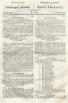 Amtsblatt zur Lemberger Zeitung = Dziennik Urzędowy do Gazety Lwowskiej. 1850, nr 175