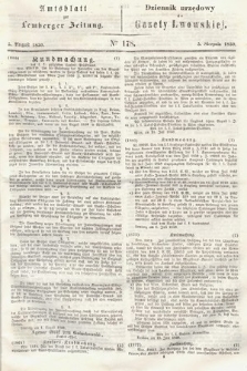 Amtsblatt zur Lemberger Zeitung = Dziennik Urzędowy do Gazety Lwowskiej. 1850, nr 178