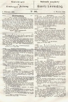Amtsblatt zur Lemberger Zeitung = Dziennik Urzędowy do Gazety Lwowskiej. 1850, nr 203