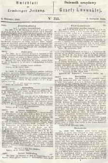 Amtsblatt zur Lemberger Zeitung = Dziennik Urzędowy do Gazety Lwowskiej. 1850, nr 253