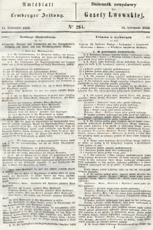 Amtsblatt zur Lemberger Zeitung = Dziennik Urzędowy do Gazety Lwowskiej. 1850, nr 264
