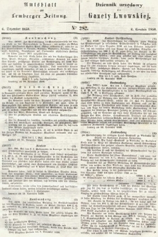 Amtsblatt zur Lemberger Zeitung = Dziennik Urzędowy do Gazety Lwowskiej. 1850, nr 282