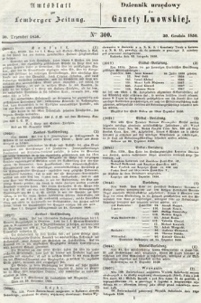 Amtsblatt zur Lemberger Zeitung = Dziennik Urzędowy do Gazety Lwowskiej. 1850, nr 300