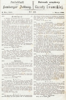 Amtsblatt zur Lemberger Zeitung = Dziennik Urzędowy do Gazety Lwowskiej. 1865, nr 56