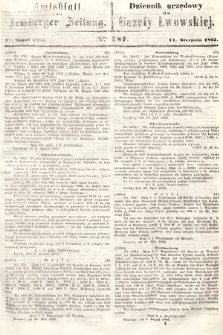 Amtsblatt zur Lemberger Zeitung = Dziennik Urzędowy do Gazety Lwowskiej. 1865, nr 187