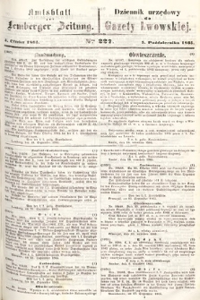 Amtsblatt zur Lemberger Zeitung = Dziennik Urzędowy do Gazety Lwowskiej. 1865, nr 227