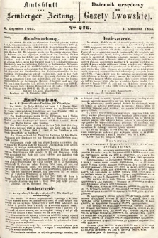 Amtsblatt zur Lemberger Zeitung = Dziennik Urzędowy do Gazety Lwowskiej. 1865, nr 276