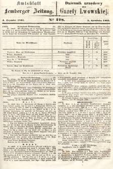 Amtsblatt zur Lemberger Zeitung = Dziennik Urzędowy do Gazety Lwowskiej. 1865, nr 278