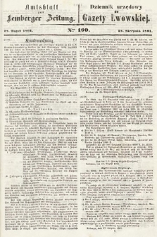 Amtsblatt zur Lemberger Zeitung = Dziennik Urzędowy do Gazety Lwowskiej. 1861, nr 199