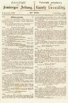 Amtsblatt zur Lemberger Zeitung = Dziennik Urzędowy do Gazety Lwowskiej. 1861, nr 282