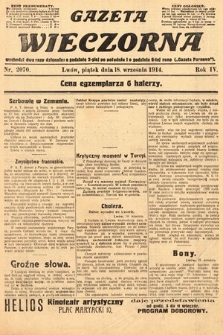 Gazeta Wieczorna. 1914, nr 2070