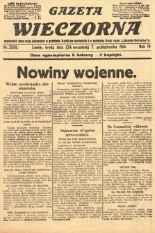 Gazeta Wieczorna. 1914, nr 2089