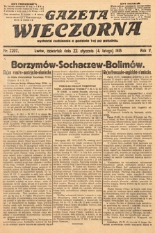 Gazeta Wieczorna. 1915, nr 2207