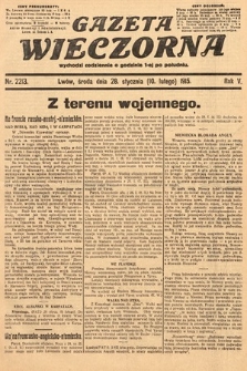 Gazeta Wieczorna. 1915, nr 2213