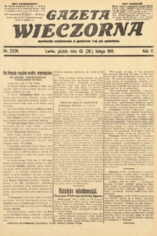 Gazeta Wieczorna. 1915, nr 2229