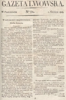 Gazeta Lwowska. 1818, nr 82