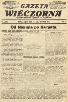 Gazeta Wieczorna. 1915, nr 2290