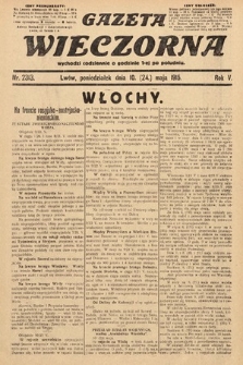 Gazeta Wieczorna. 1915, nr 2313