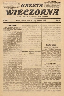 Gazeta Wieczorna. 1915, nr 2341