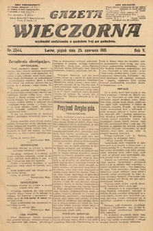 Gazeta Wieczorna. 1915, nr 2344