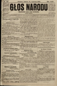 Głos Narodu (wydanie poranne). 1916, nr 316
