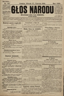 Głos Narodu (wydanie poranne). 1916, nr 321