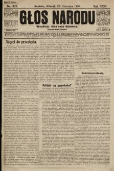 Głos Narodu (wydanie popołudniowe). 1916, nr 322