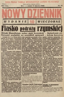 Nowy Dziennik (wydanie wieczorne). 1939, nr 13
