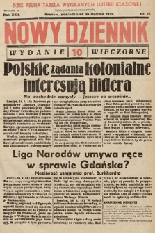 Nowy Dziennik (wydanie wieczorne). 1939, nr 16