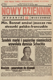 Nowy Dziennik (wydanie wieczorne). 1939, nr 21