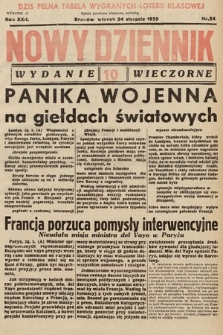 Nowy Dziennik (wydanie wieczorne). 1939, nr 24