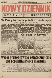 Nowy Dziennik (wydanie wieczorne). 1939, nr 27