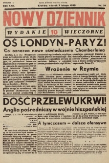 Nowy Dziennik (wydanie wieczorne). 1939, nr 38