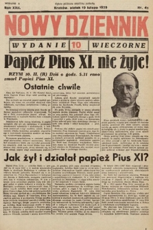 Nowy Dziennik (wydanie wieczorne). 1939, nr 41
