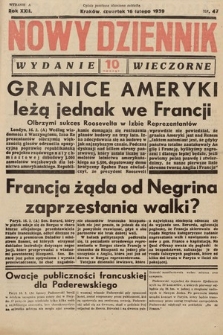 Nowy Dziennik (wydanie wieczorne). 1939, nr 47