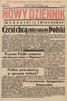 Nowy Dziennik (wydanie wieczorne). 1939, nr 56