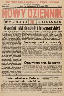 Nowy Dziennik (wydanie wieczorne). 1939, nr 58