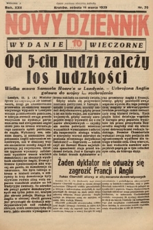 Nowy Dziennik (wydanie wieczorne). 1939, nr 70