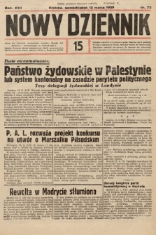 Nowy Dziennik. 1939, nr 72