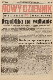 Nowy Dziennik (wydanie wieczorne). 1939, nr 72