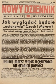 Nowy Dziennik (wydanie wieczorne). 1939, nr 75