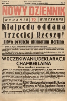 Nowy Dziennik (wydanie wieczorne). 1939, nr 81