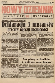 Nowy Dziennik (wydanie wieczorne). 1939, nr 84