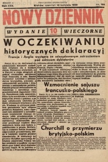 Nowy Dziennik (wydanie wieczorne). 1939, nr 100