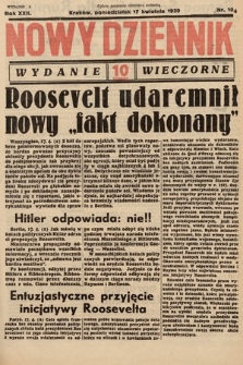 Nowy Dziennik (wydanie wieczorne). 1939, nr 104