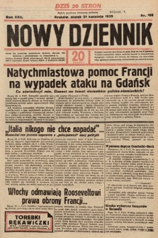 Nowy Dziennik. 1939, nr 108