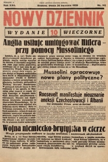 Nowy Dziennik (wydanie wieczorne). 1939, nr 113
