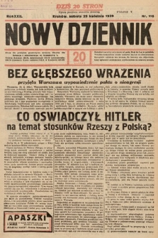 Nowy Dziennik. 1939, nr 116