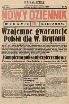 Nowy Dziennik (wydanie wieczorne). 1939, nr 95