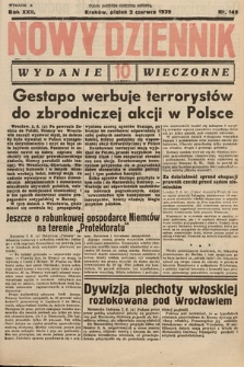 Nowy Dziennik (wydanie wieczorne). 1939, nr 149